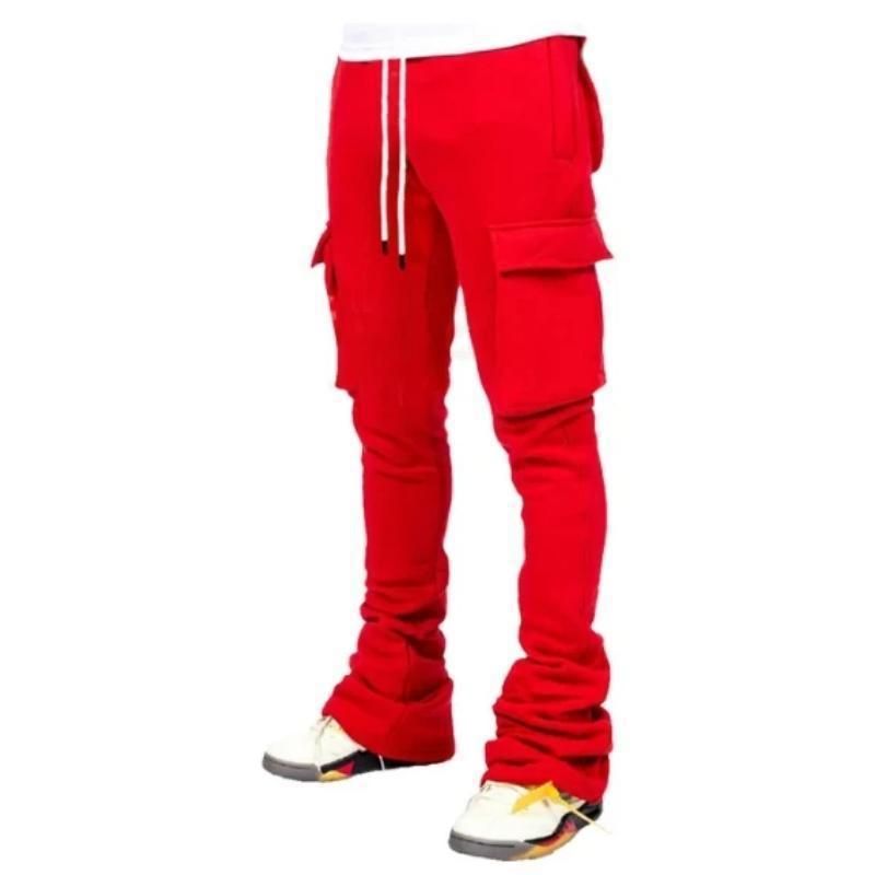 Vêtements pour hommes Pantalons de travail transfrontaliers pour hommes Pantalons cargo superposés grande taille pour hommes_voghion.com