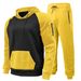 Herrenbekleidung Herbst und Winter Herren Fleece Zweiteiliger Reißverschluss Hoodie Jogginghose Casual Color Suit Herren_voghion.com