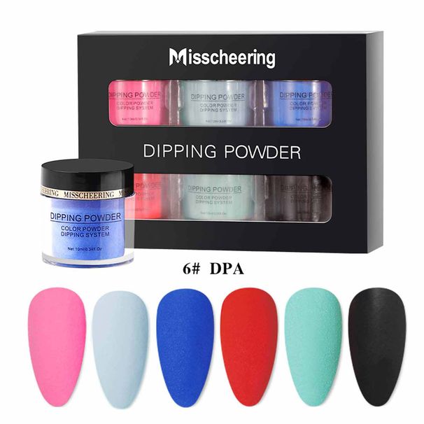 Set de polvos para inmersión de uñas sin lámpara de horno, polvos para inmersión francesa, polvos para inmersión con brillantina para uñas_voghion.com