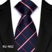 Men's Polyester Material Formal Business Striped Red Hand-Tied Tie Wholesale_voghion.com