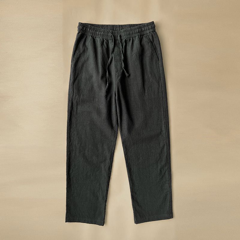 Men's Clothing Simple casual pants men's summer thin wide leg large size loose pants sports pants all match straight pants_voghion.com