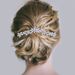 Bijoux pour femmes, fer à chignon pour femme, peigne à cheveux en strass de forme spéciale soudé, coiffure de mariée de style mariage_voghion.com
