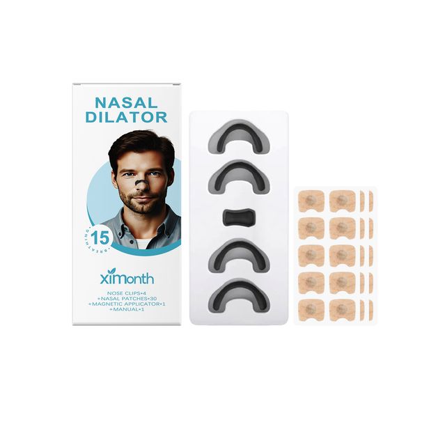 XIMONTH Magnetic Nose Patch Set Reduces Snoring, Cleans And Cares For Nose Discomfort And Protects Daily Sleep_voghion.com