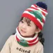 Hot Chritma Gift Beanie Two-piece Set Baby Boy And Girl Children' Warm Knit Winter Hat Neck Scarf For 1-5Y_voghion.com