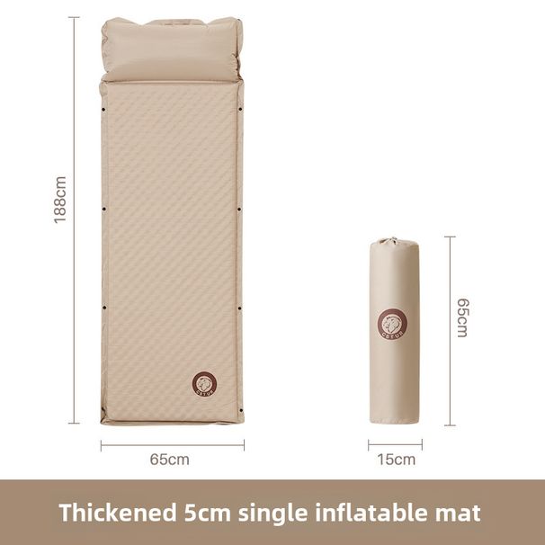 Venkovní zesílená 5cm automatická přenosná pikniková matrace, stan, kempování, vlhkostotěsná spací podložka_voghion.com