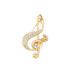 Niche Design Music Note Brooch High Sense Light Luxury Alloy Brooch Fashion Versatile Anti-light Buckle Clothing Accessories_voghion.com
