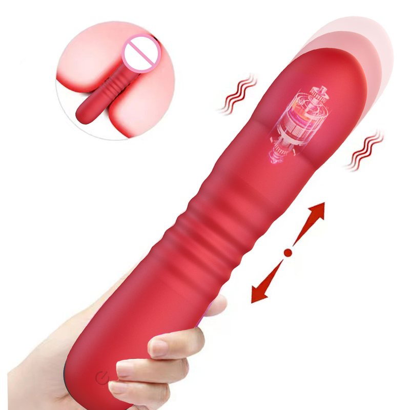 Vibratore anale telescopico indossabile con vibratore retrattile per stimolazione clitoridea del punto G delle donne_voghion.com