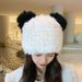 Søt katteører ekte kaninpelshatt fortykket termisk hatt fasjonabel allsidig pelsstråhatt kvinner høst og vinter koreansk versjon allsidig tidevann_voghion.com