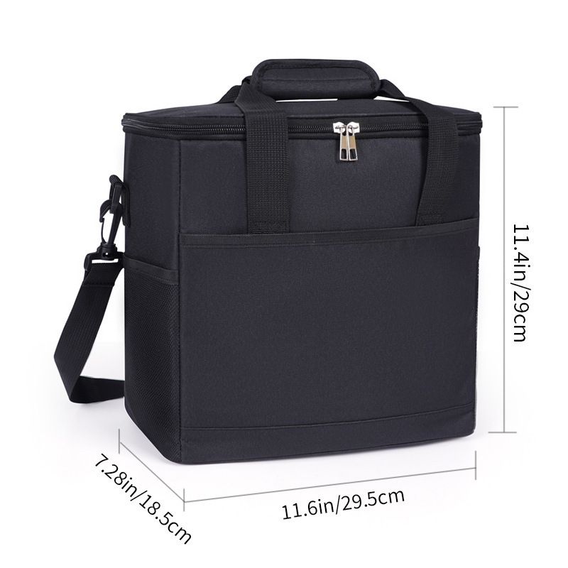 Borsa termica per il pranzo portatile, multifunzionale, di grande capacità, borsa per il ghiaccio, tracolla, picnic, lunch box_voghion.com