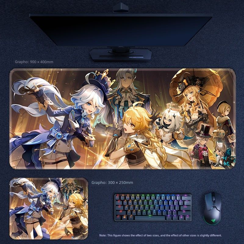 Original God Of Water Fu Ningna Mouse Oversized Office Desk Secondary Computer Keyboard Learning Writing Pad_voghion.com