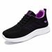 2025 Women's Breathable Soft Sole Sneakers Versatile Casual Flyknit Mesh Wholesale Gift Single Shoes_voghion.com