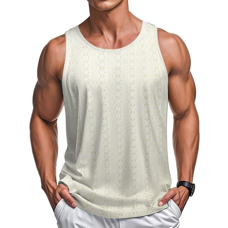 [CoastalBreeze] Men's Mesh Vest - Sexy Hollow Out Summer Top | Beach Party Wear_voghion.com