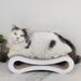 430-White Large Figure-8 Toy Hot-Selling High-Density Corrugated Paper Cat Scratching Board_voghion.com
