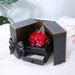 Caja de regalo navideña con forma de rosa preservada, ideal para regalar en festivales. Incluye estuche de regalo para joyas, collares y otros artículos navideños._voghion.com