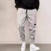 Thread Drawstring Casual Thickened Trousers Men's Spot_voghion.com