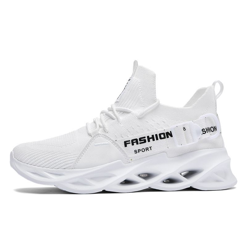 Men's shoes men's sports shoes couple models G133 one-pedal flying woven shoes men's large size running blade men's shoes_voghion.com