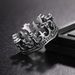 Jewelry Ancient Roman Crown Titanium Steel Unisex Personality Ring_voghion.com