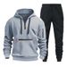 Men's Zip-Up Hoodie With Multiple Pockets - Fleece Lined Pullover Sweatshirt For Casual & Sports Wear_voghion.com