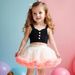 Kinderkleding Meisjes Hart Knoop Gebreide Trui Vest Rok Pak_voghion.com