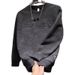 Heavyweight Fleece-Lined Men's Sweatshirt – Loose Fit Crewneck Pullover For Winter & Autumn (Black/Gray/Apricot, M-3XL)_voghion.com