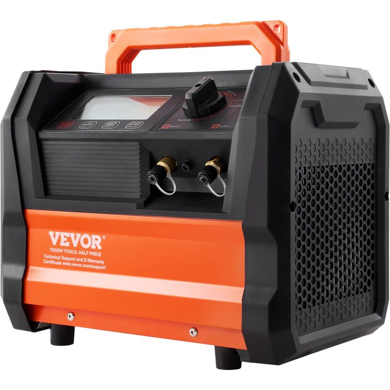 VEVOR Refrigerant Recovery Machine 1 HP Dual Cylinder Brushless Portable AC_voghion.com