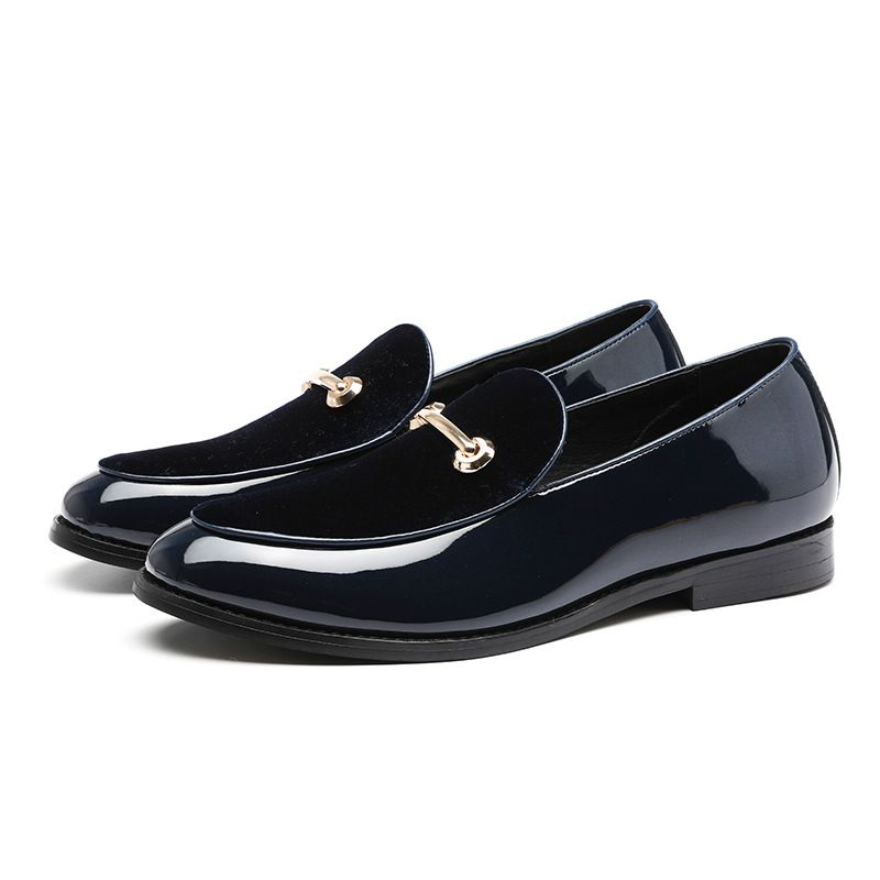 Scarpe in pelle nuove per la primavera e l'autunno, scarpe da uomo, scarpe casual in pelle verniciata_voghion.com