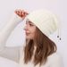Autumn And Winter Warm Neck Warmer Drawstring Double-Wear Knitted Pullover Women's Hat Ponytail Deer Fleece Fabric_voghion.com