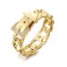 Inlaid Bracelet Style High-End Light Luxury Chain Buckle Belt Alloy Women's Gold-Plated Fashion Accessories_voghion.com