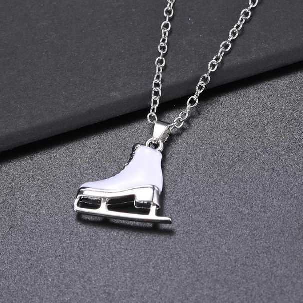 Skyrim 3D cristal patin à glace patinage artistique pendentif patineur collier Splinter couleur longs colliers bijoux pour adolescentes fille femmes cadeau_voghion.com