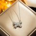 Designer's bow, glitter, diamond necklace, collarbone chain, niche design, diamond inlay, zircon, sweet and cool, high-end feel_voghion.com