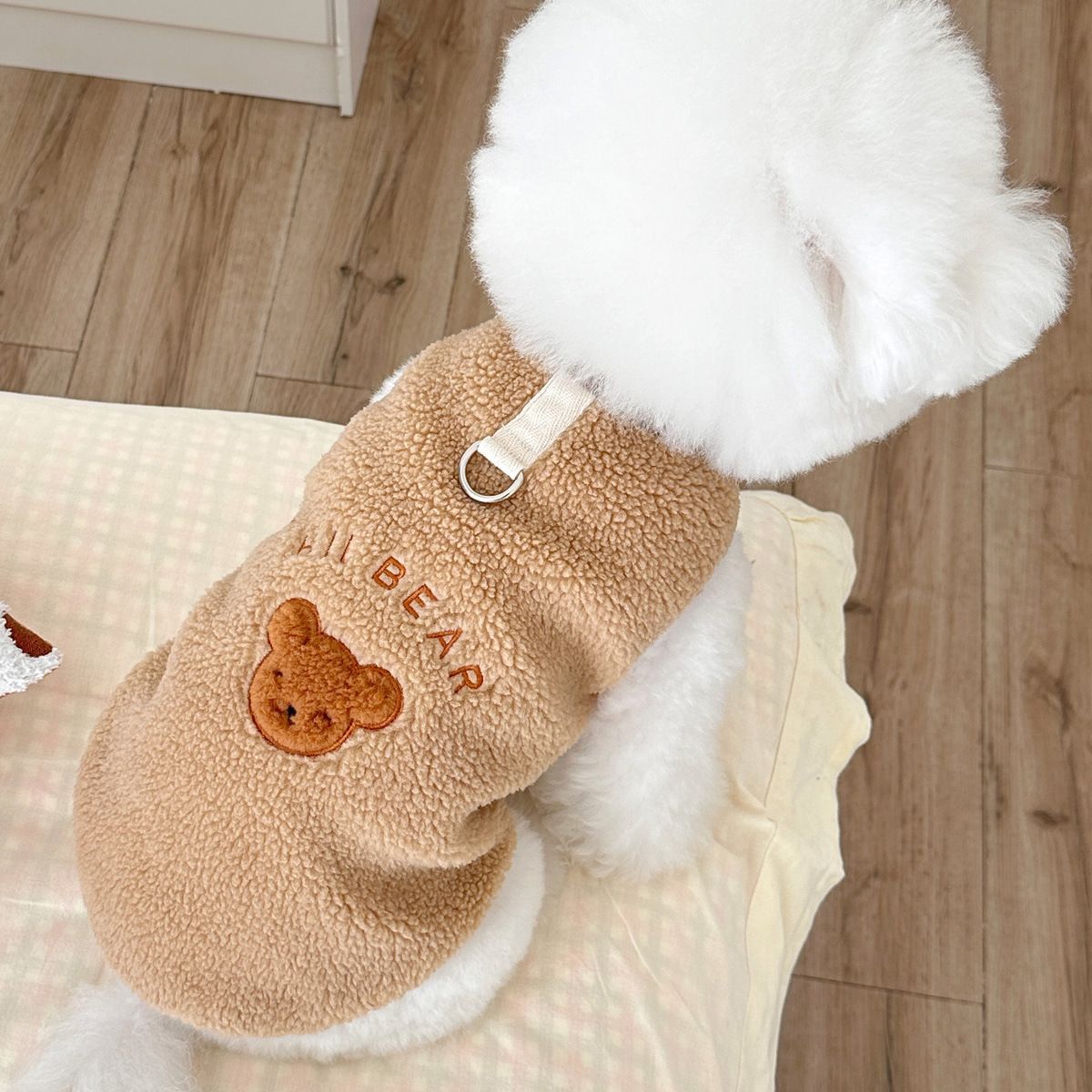 Nuovo stile invernale INS, foderato in pile, caldo, per cani e gatti, Teddy, Bichon, Barboncino, guinzaglio, gilet_voghion.com