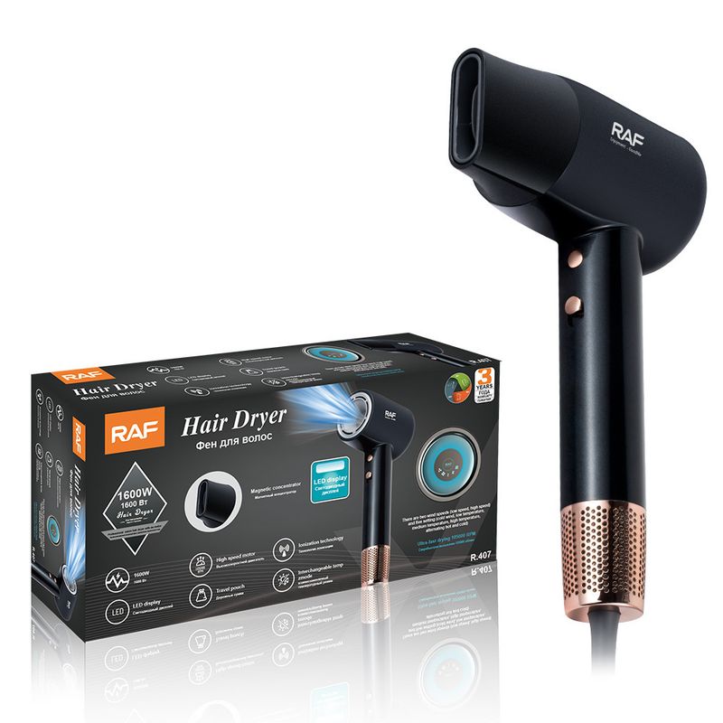 Secador de pelo iónico profesional de alta velocidad de 2200 W con control inteligente de temperatura y enchufe europeo._voghion.com