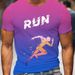 New Summer Men's Quick Drying Breathable Letter 3D Printed Sports Short Sleeved T-shirt, Running Fitness Training Top_voghion.com