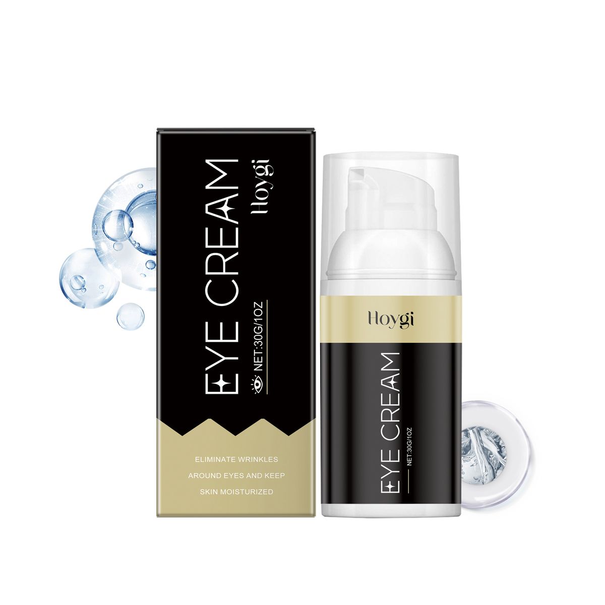 Die feuchtigkeitsspendende Augencreme von Hoygi pflegt die Haut um die Augen und bietet sanfte Pflege und Massage_voghion.com