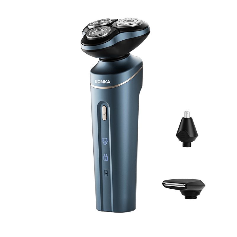 3D-Rotationsrasierer – Ultraleise (36 dB), USB-Schnellladung, 60 Tage Akkulaufzeit, wasserdichte schwimmende Scherköpfe für Männer_voghion.com