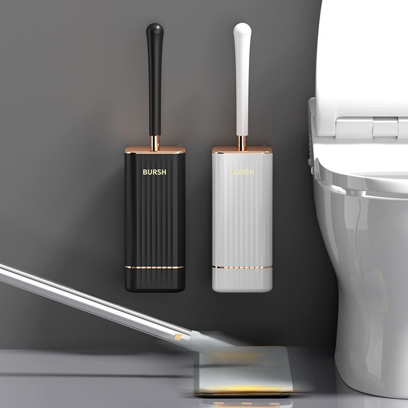 choiceness 360°Silicone Toilet Brush Set - Wall Mountable | Easy Clean Design_voghion.com