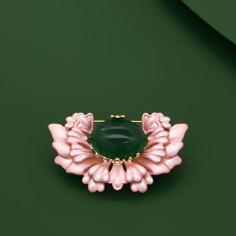 Pink Begonia Brooch High-end Women's Flower Classical Flower Suit Cheongsam Versatile Accessories Trend_voghion.com