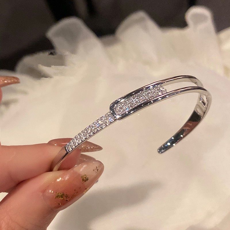 【 1007 People's Collection 】 Sternenhimmel Hot Sparkg Dia Zirkon Silber Armband mit Anpassung_voghion.com