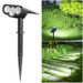 Ultraheller Solar-LED-Strahler für Garten & Rasen – Wasserdichtes Außen-Bodenlicht mit Bewegungsmelder, Warmweiß (39 LEDs, 6-12 Std. Laufzeit)_voghion.com