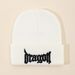 Embroidered Knit Beanie For Men And Women - Soft Acrylic Winter Hat With Letter Design, Breathable And Warm, Perfect For Casual And Streetwear_voghion.com