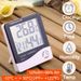LCD Electronic Digital Temperature Humidity Meter Monitor Indoor Outdoor Thermometer Weather Station Alarm Clock HTC-1_voghion.com