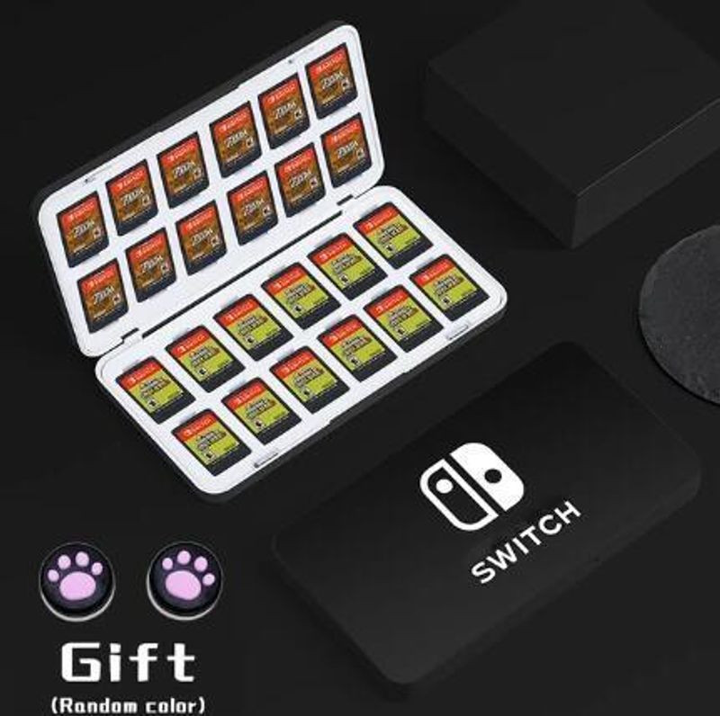 Suitable for Switch/Lite/LED accessory magnetic Nintendo 24 bit game portable storage card holder_voghion.com