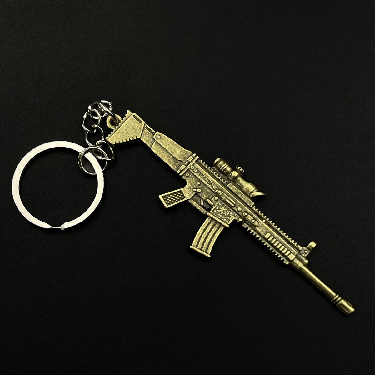 Compact 9CM Metal Gun Keychain - CS Anime Game Weapon Replica - Zinc Alloy Collectible Gift For Fans (Style 1-12)_voghion.com