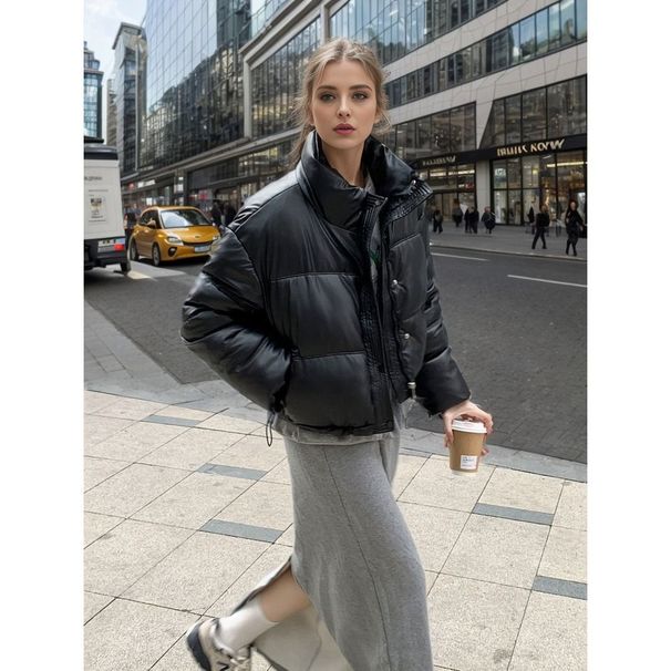 Doudoune imperméable pour femme, manteau d'hiver ample et épais en duvet de canard blanc_voghion.com