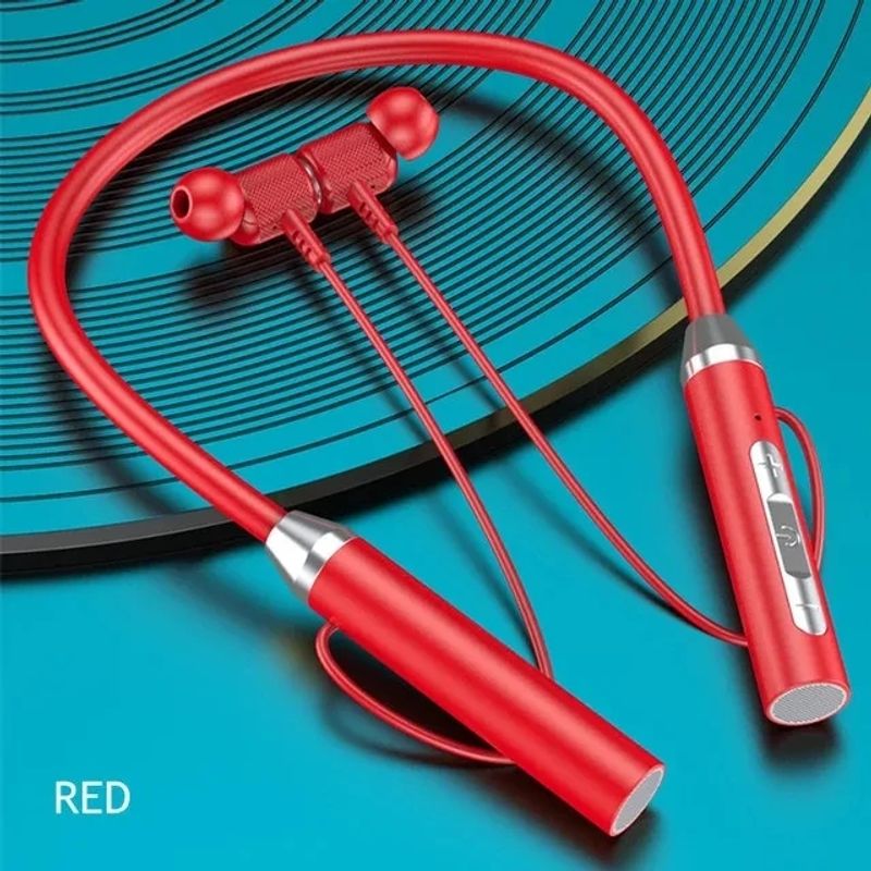 Wireless Headphones Bluetooth 5.0 Neckband Earphones Silicone Hifi 9D Stereo Sports Headset Halter Waterproof Magnetic_voghion.com