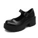 Oversized New Mary Jane Thick Sole JK Uniform Single Shoe High Heels Women's English Style Small Leather Shoes_voghion.com