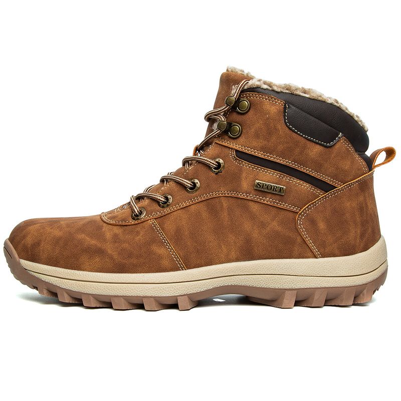 Lighing Delivery Inverno Grandi Dimensioni Cotone Veet Stivali da Neve Uomo Sport All'Aperto Escursionismo Arrampicata Scarpe 48_voghion.com