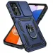 Slide Camera Lens Military Grade Armor Phone Case For Samsung Galaxy A16 A06 A15 A25 A35 A55 5G S24FE Holder Ring Stand Cover_voghion.com