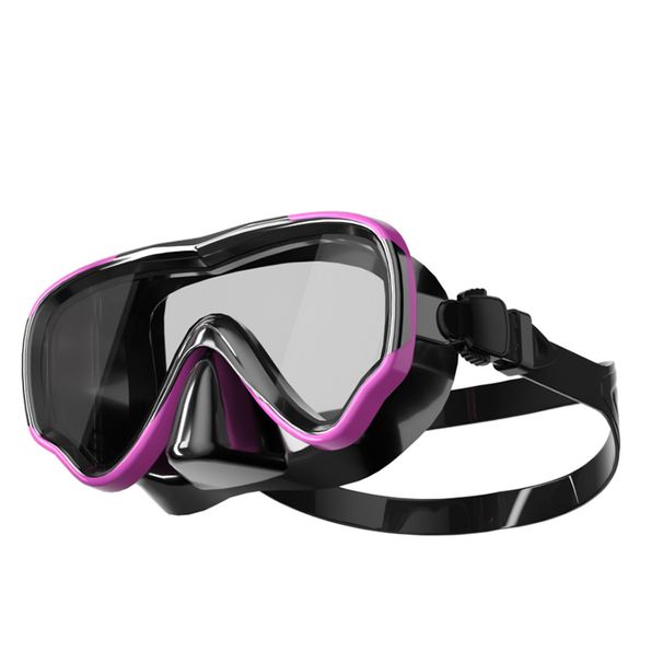 Snorkeg Adult mask i härdat glas Full torr snorkelset_voghion.com