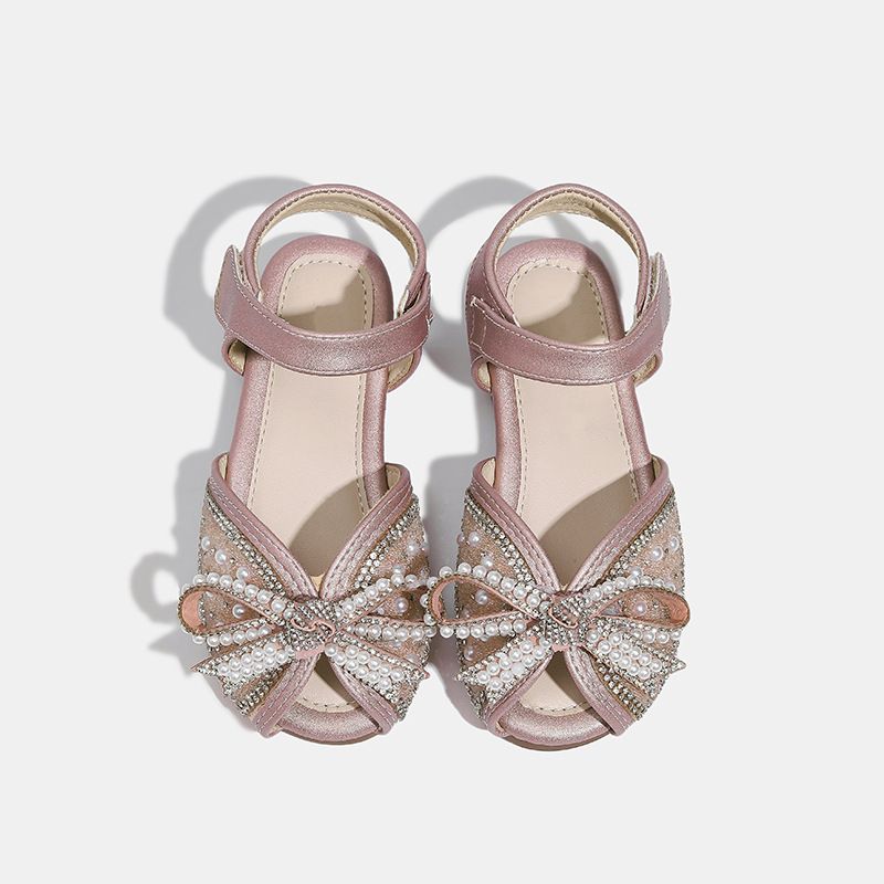 Scarpe per bambini Sandali per ragazze Estate Nuovo stile Scarpe alla moda e versatili Scarpe basse per bambine alla moda_voghion.com